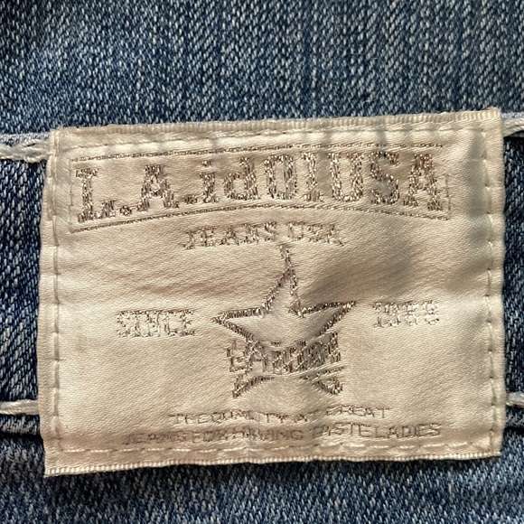 L.A. Idol USA Cropped Denim Jeans Size 13 - Picture 5 of 12